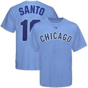 Ron Santo #10 Chicago Cubs Majestic Adult Shirt - Dino's Sports Fan Shop