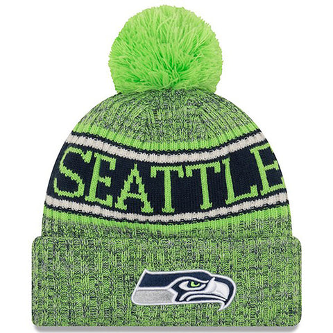Seattle Seahawks New Era NFL Sideline Winter Hat