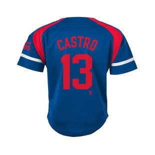 Starlin Castro #13 Chicago Cubs MLB Adidas Youth Applique Blue Jersey - Dino's Sports Fan Shop