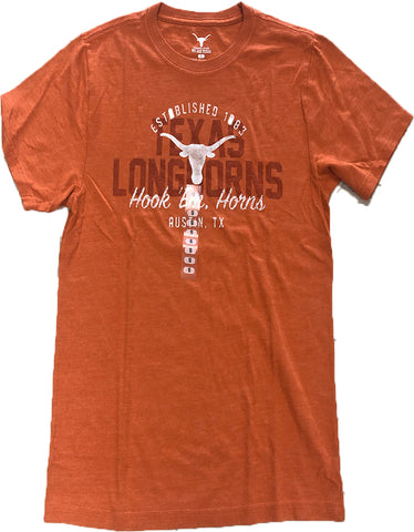 Texas Longhorns Authentic Apparel "Established 1893" Orange Adult Shirt