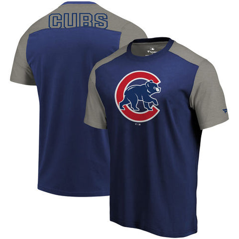 Men's Chicago Cubs Fanatics Iconic Short Sleeve Blocked T-Shirt