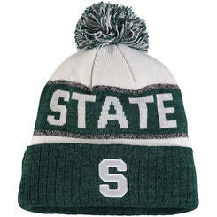 Michigan State Spartans Top Of The World NCAA Green Below Zero Adult Knit Hat