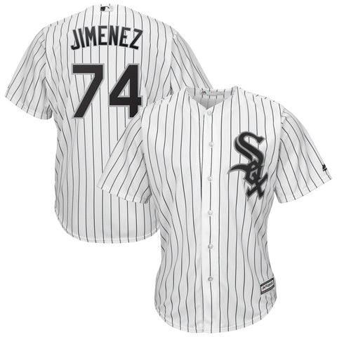 Eloy Jimenez #74 Chicago White Sox Youth White Majestic Jersey