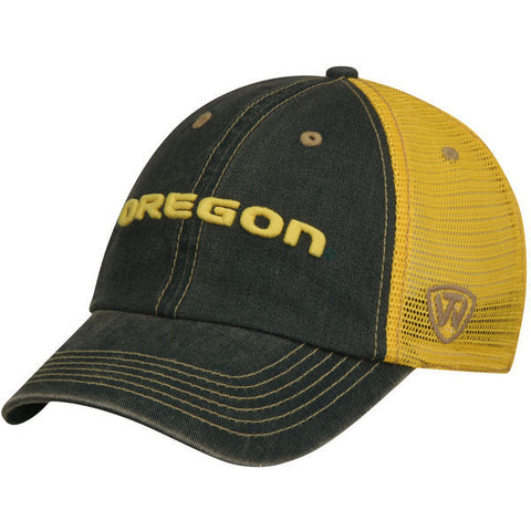 Oregon Ducks Top of the World Past Trucker Mesh Hat