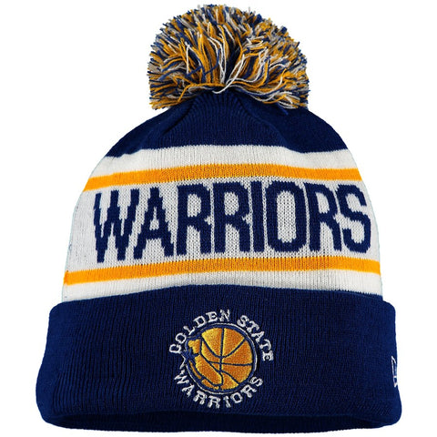 Golden State Warriors New Era Adult Redux Knit Pom Winter Hat