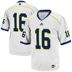 Michigan Wolverines #16 NCAA Adidas White Youth Replica Football Jersey - Dino's Sports Fan Shop