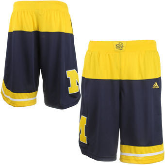 Michigan Wolverines Adidas Adult March Madness Shorts - Dino's Sports Fan Shop
