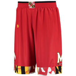 Maryland Terrapins Under Armour Red Youth Shorts - Dino's Sports Fan Shop