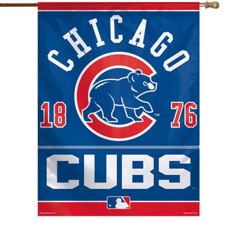 Chicago Cubs Wincraft Vertical Flag - 27" x 37" - Dino's Sports Fan Shop