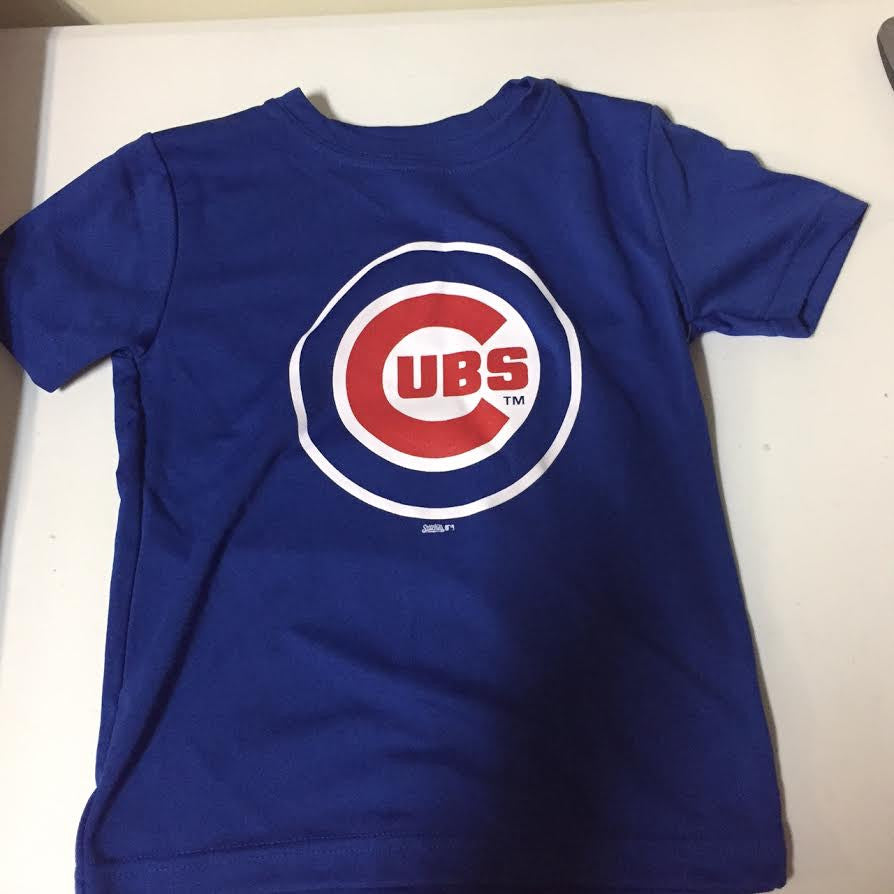 Stitches Chicago Cubs Black Tie Dye T-Shirt Large