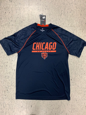 Chicago Da Bears Adult Fanatics Dri-Fit Blue Shirt