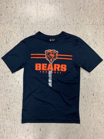 Chicago Bears Football NFL Team Apparel Adult Dri-Fit Blue Shirt (S)