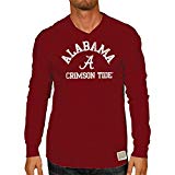 Retro Brand Alabama Crimson Tide Deep Red Men's L/S Shirt